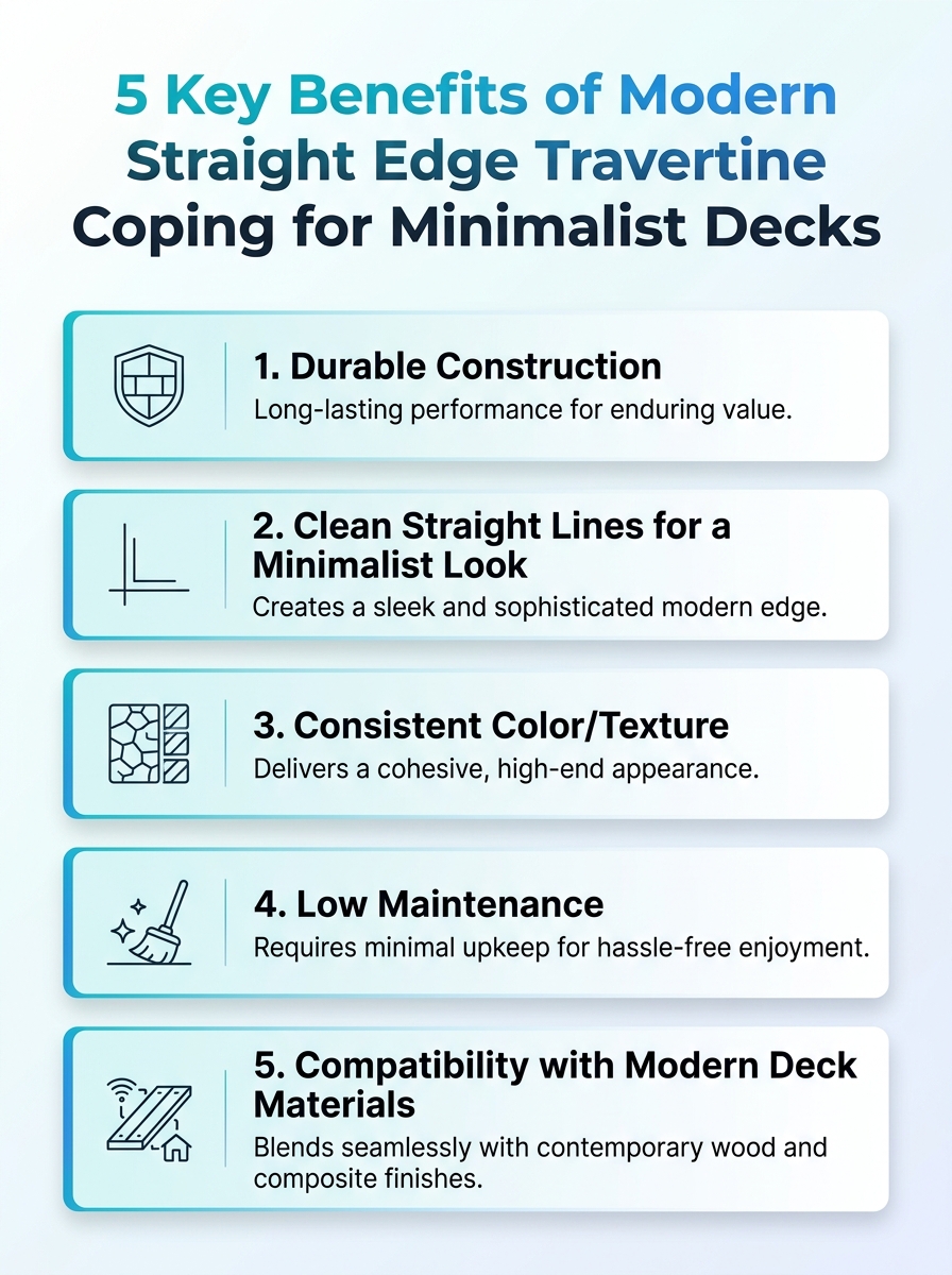 Detail image of straight-edge coping